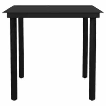 Set da Pranzo da Giardino 5pz Polyrattan Vetro | homemem39