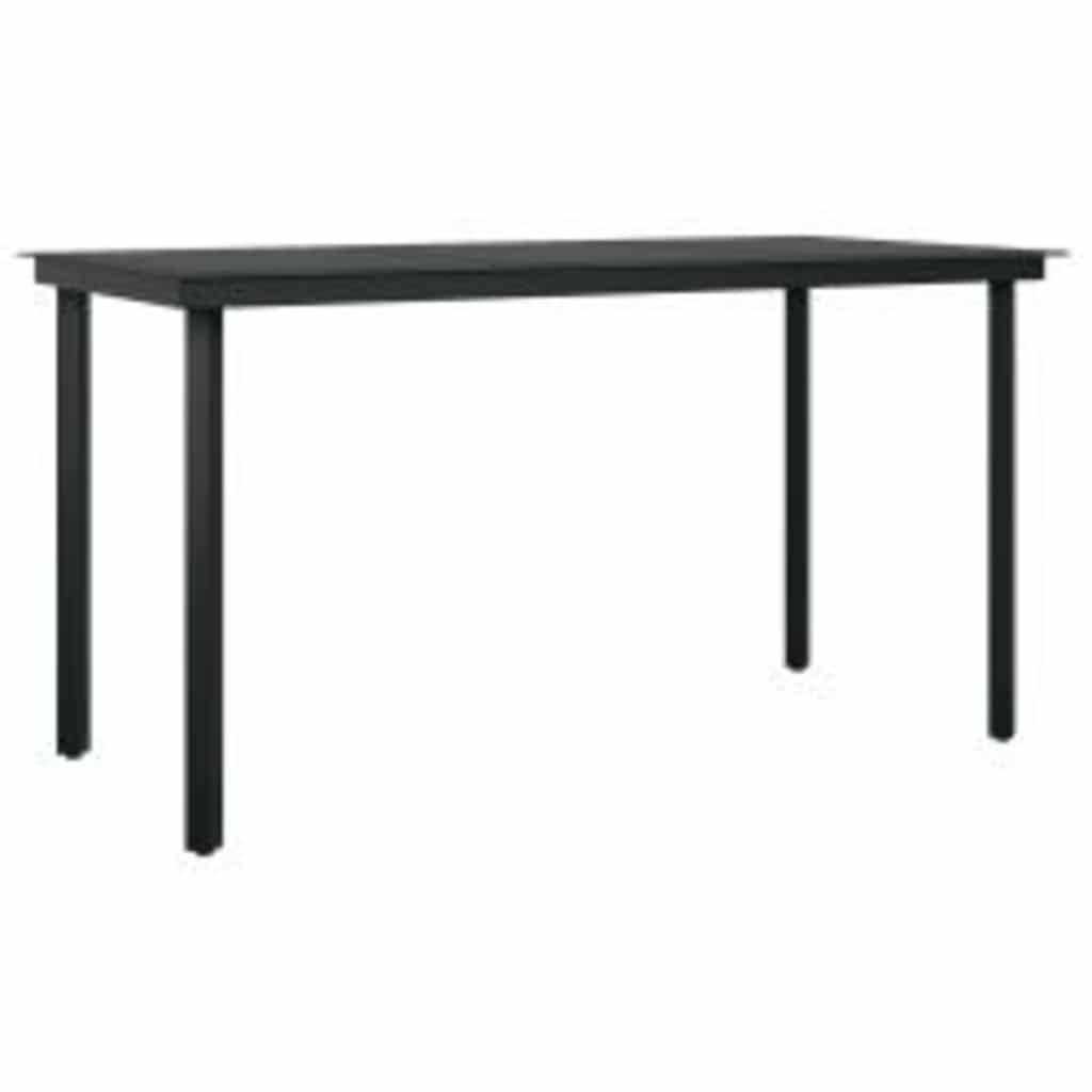 Set da Pranzo da Giardino con Cuscini 5 pz Polyrattan Vetro | homemem39