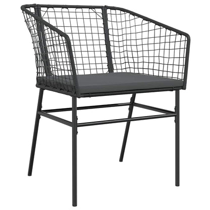Set da Pranzo da Giardino con Cuscini 5 pz Polyrattan Vetro | homemem39