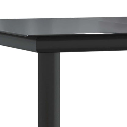 Set da Pranzo da Giardino 9 pz con Cuscini Polyrattan Vetro | homemem39