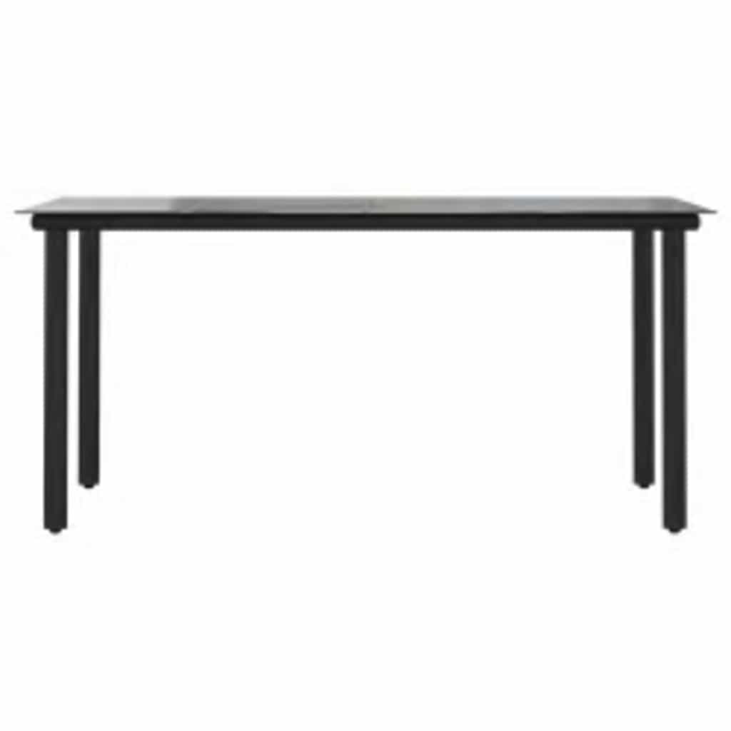 Set da Pranzo da Giardino 5pz con Cuscini Polyrattan Vetro | homemem39