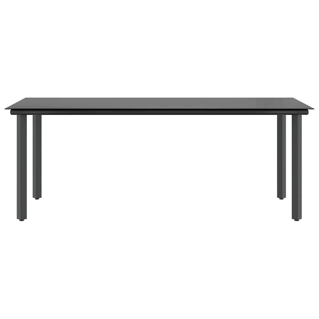 Set da Pranzo da Giardino 9 pz con Cuscini Polyrattan Vetro | homemem39
