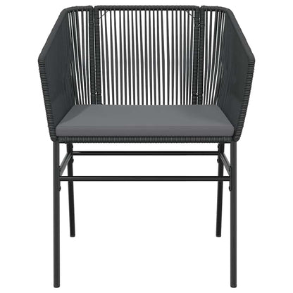 Set da Pranzo da Giardino con Cuscini 5 pz Polyrattan Vetro | homemem39
