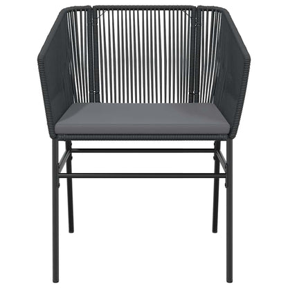 Set da Pranzo da Giardino con Cuscini 5 pz Polyrattan Vetro | homemem39
