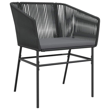 Set da Pranzo da Giardino con Cuscini 5 pz Polyrattan Vetro | homemem39