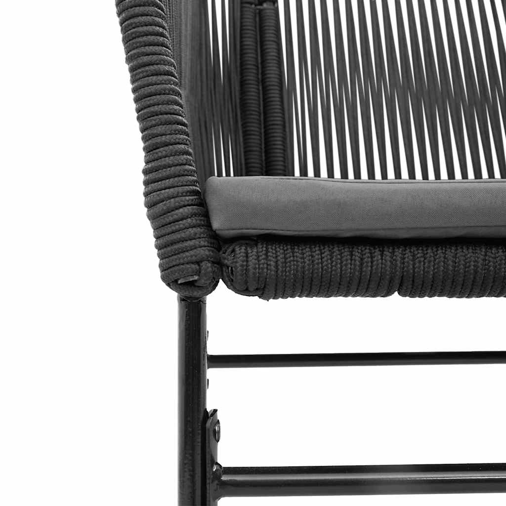 Set da Pranzo da Giardino 9 pz con Cuscini Polyrattan Vetro | homemem39