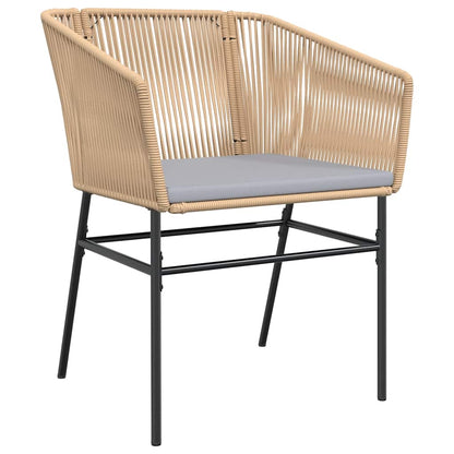 Set da Pranzo da Giardino 5pz con Cuscini Polyrattan Vetro | homemem39