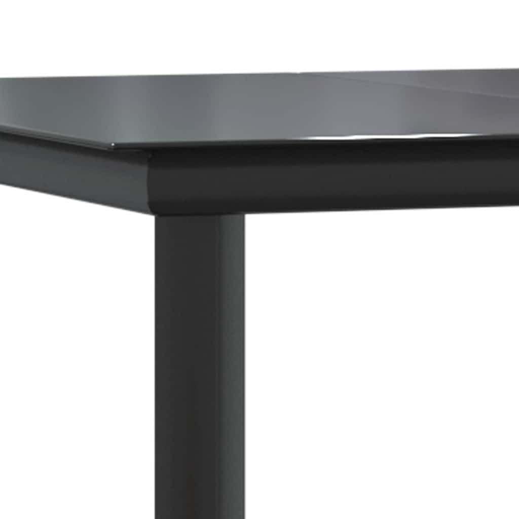 Set da Pranzo da Giardino 9 pz con Cuscini Polyrattan Vetro | homemem39