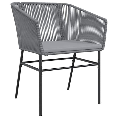 Set da Pranzo da Giardino 5 pz con Cuscini Polyrattan Vetro | homemem39