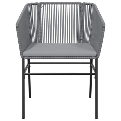 Set da Pranzo da Giardino 5 pz con Cuscini Polyrattan Vetro | homemem39