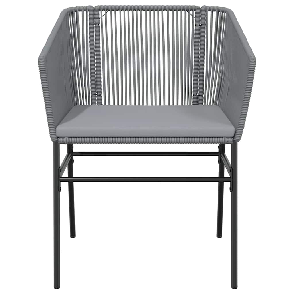 Set da Pranzo da Giardino 5 pz con Cuscini Polyrattan Vetro | homemem39