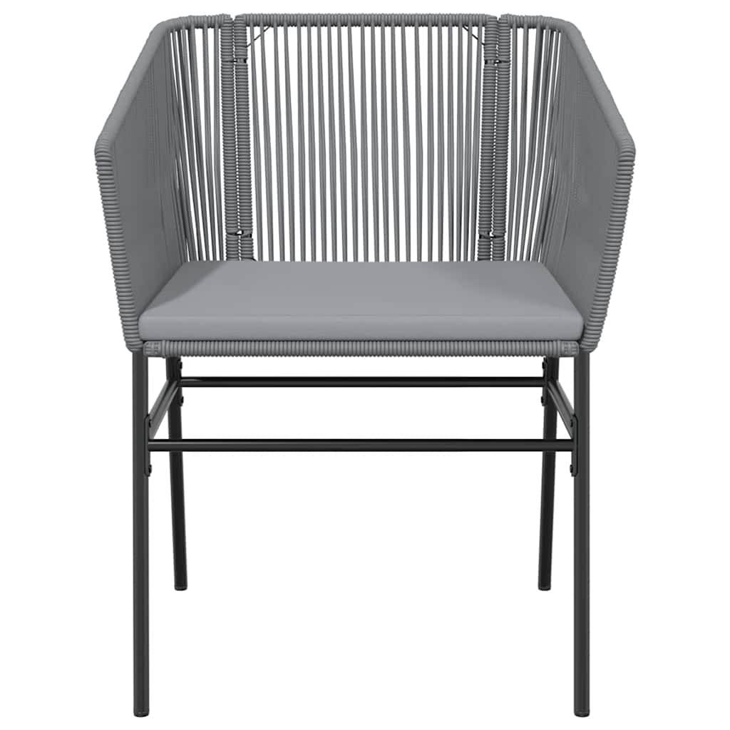 Set da Pranzo da Giardino 5 pz con Cuscini Polyrattan Vetro | homemem39