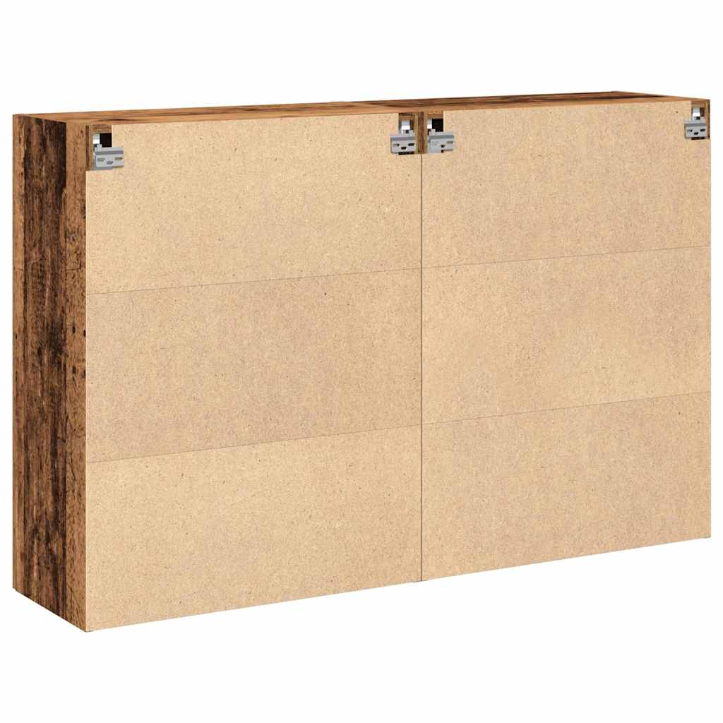 Armadi da Muro 2 pcs Legno vecchio 69,5 x 34 x 90 cm - homemem39