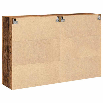 Armadi da Muro 2 pcs Legno vecchio 69,5 x 34 x 90 cm - homemem39