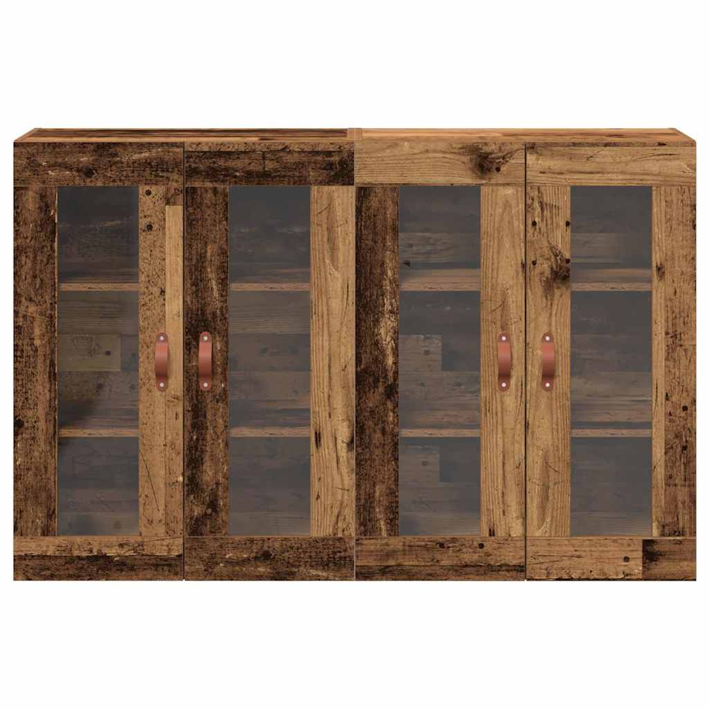Armadi da Muro 2 pcs Legno vecchio 69,5 x 34 x 90 cm - homemem39