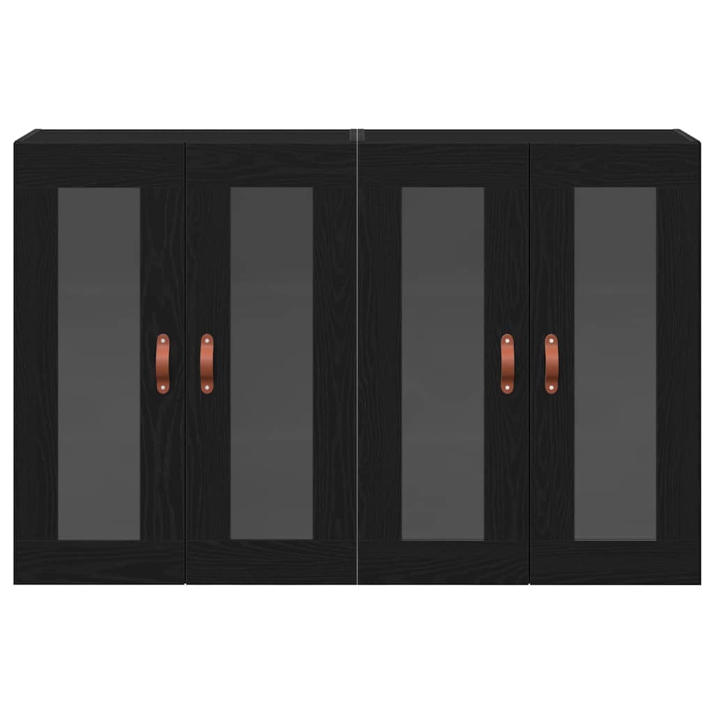 Armadi da Muro 2 pcs Rovere nero 69,5 x 34 x 90 cm - homemem39