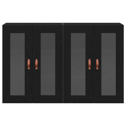 Armadi da Muro 2 pcs Rovere nero 69,5 x 34 x 90 cm - homemem39