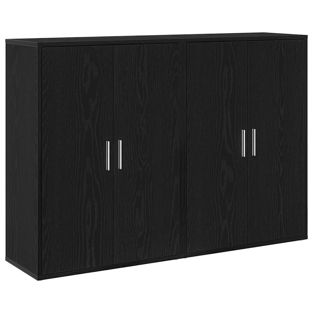 Credenza Rovere nero 60 x 31 x 84 cm Legno multistrato - homemem39