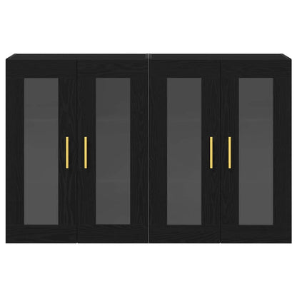 Armadi da Muro 2 pcs Rovere nero 69,5 x 34 x 90 cm - homemem39