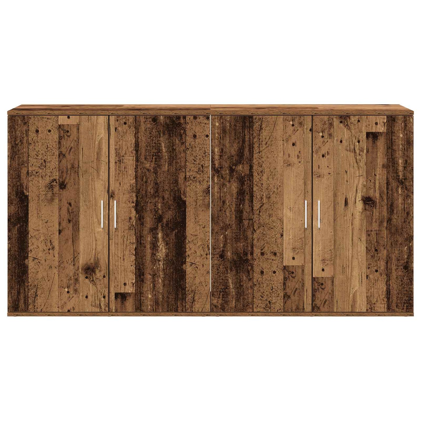 Credenza 2 pcs Legno vecchio 79 x 38 x 80 cm Legno multistrato