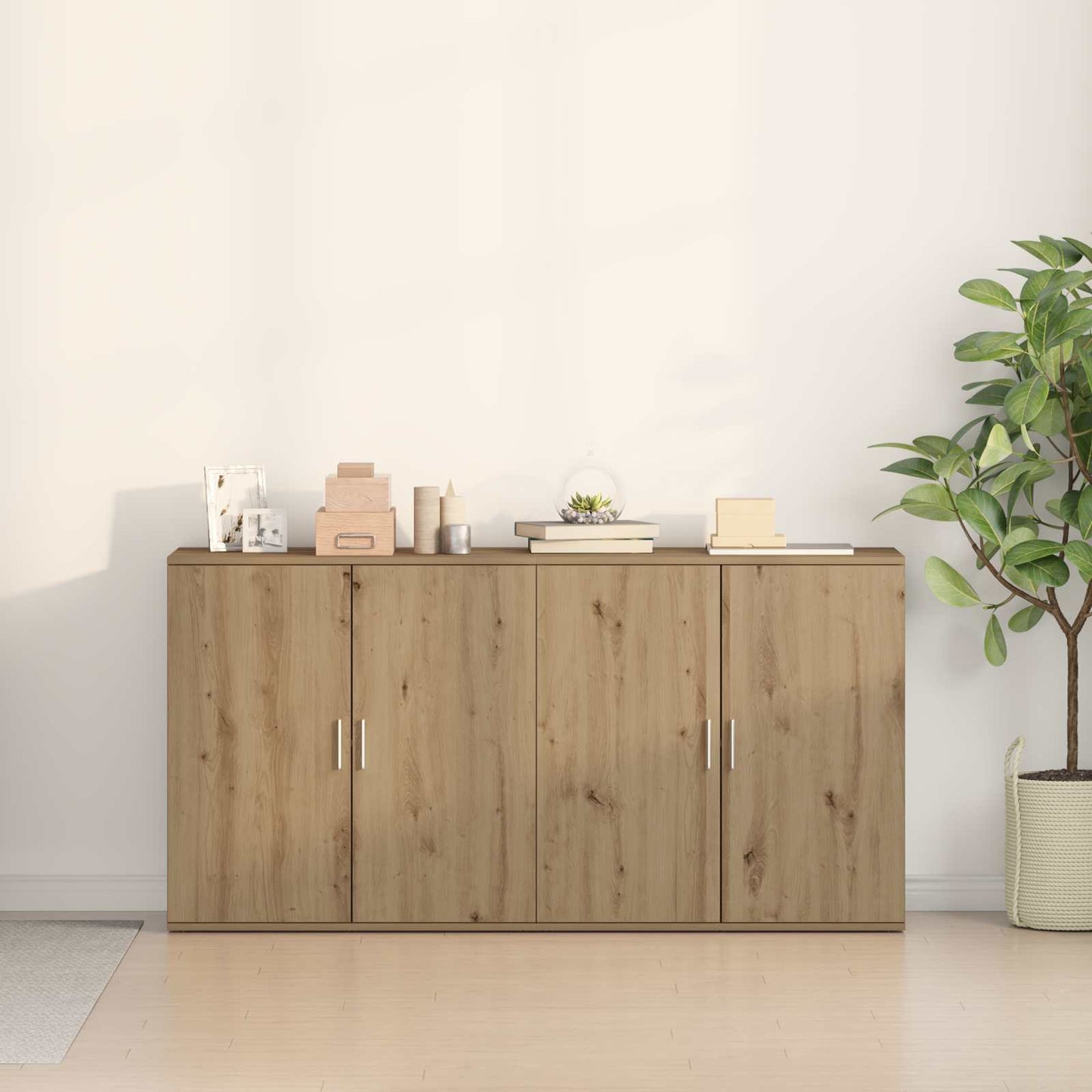 Credenza 2 pcs Rovere artigianale 79 x 38 x 80 cm