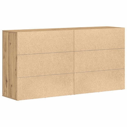Credenza 2 pcs Rovere artigianale 79 x 38 x 80 cm