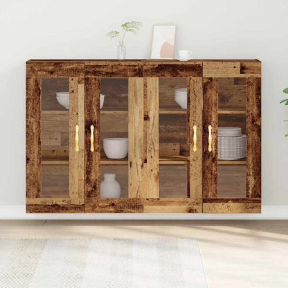 Armadi da Muro 2 pcs Legno vecchio 69,5 x 34 x 90 cm - homemem39