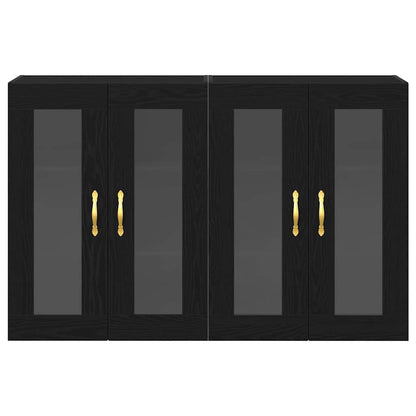 Armadi da Muro 2 pcs Rovere nero 69,5 x 34 x 90 cm - homemem39