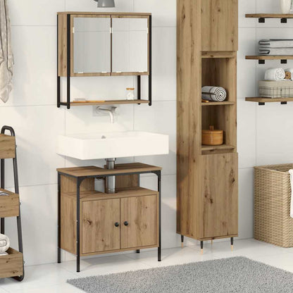Set di mobili per il bagno 2 pz Marrone 60 x 30 x 60 cm | homemem39