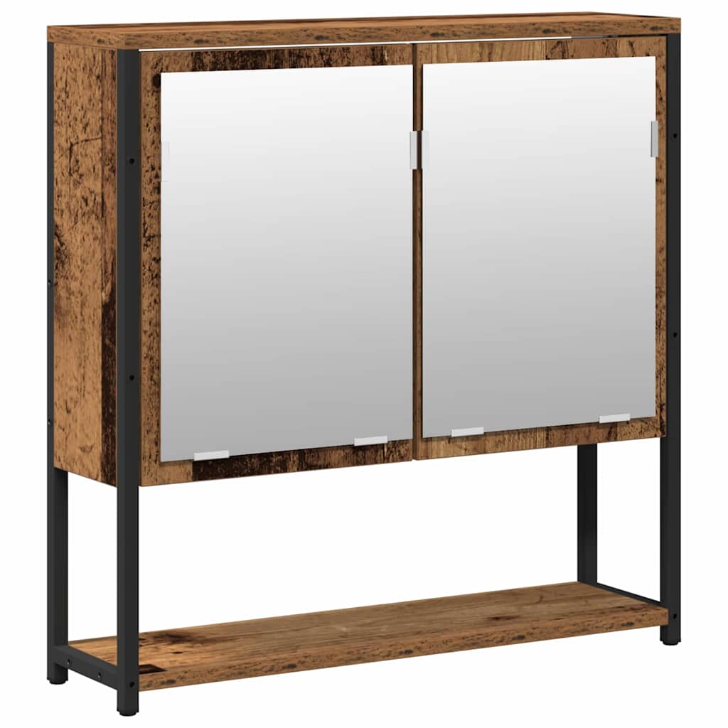 Set di mobili per il bagno 2 pcs Marrone Legno multistrato | homemem39