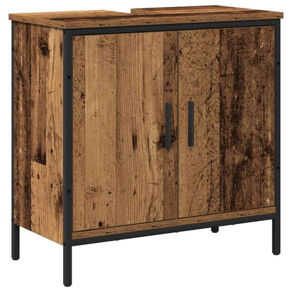 Set di mobili per il bagno 2 pcs Marrone Legno multistrato | homemem39
