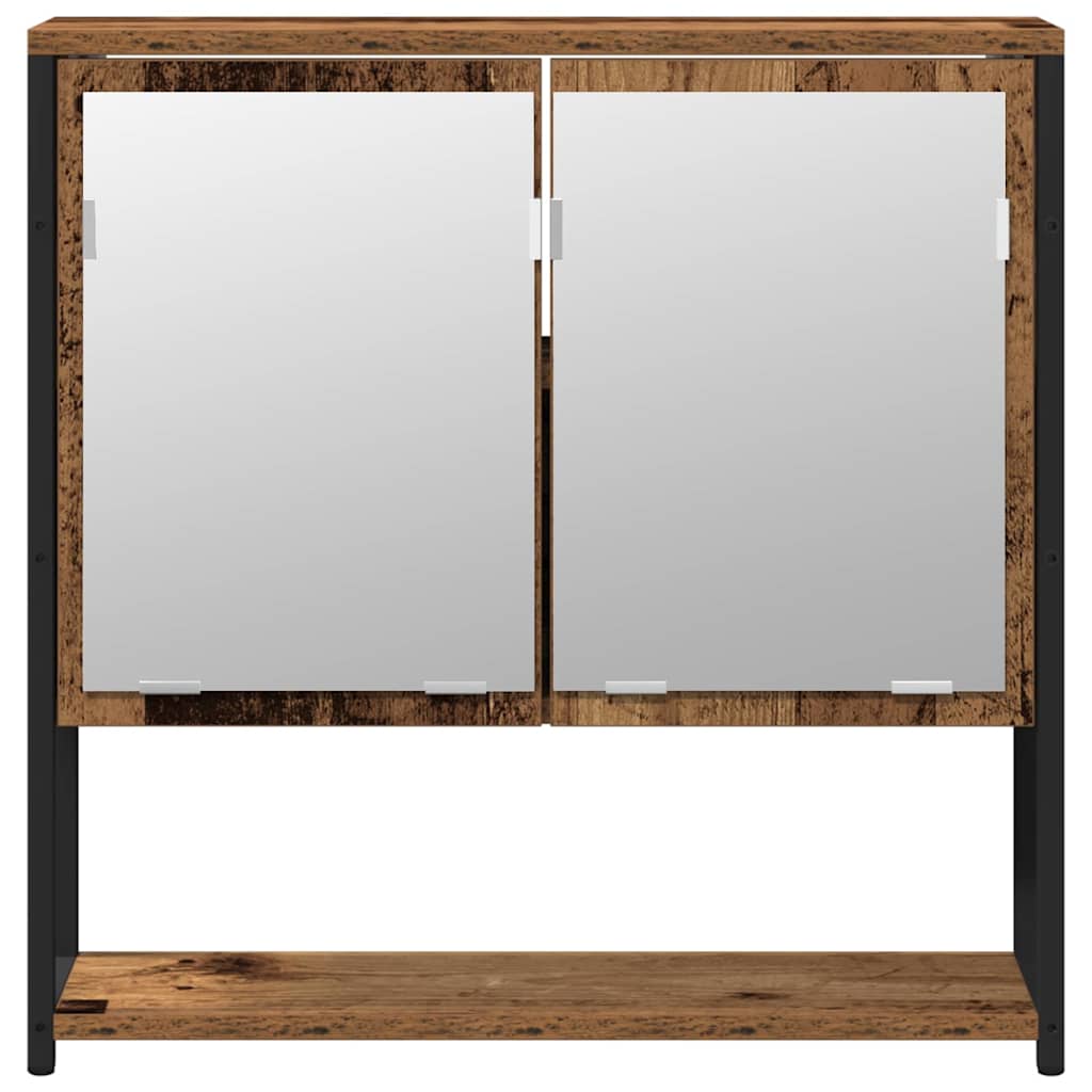 Set di mobili per il bagno 2 pcs Marrone Legno multistrato | homemem39