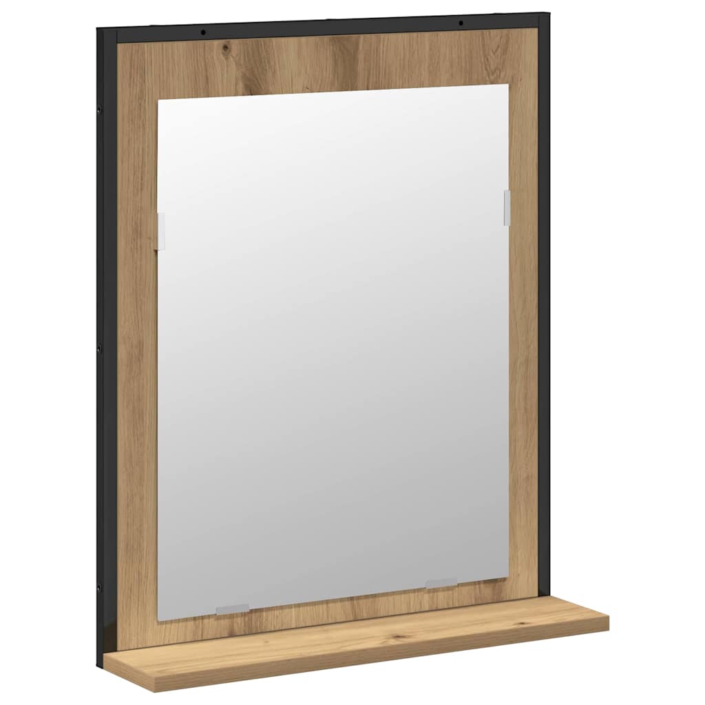 Set di mobili per il bagno 2 pcs Marrone Legno multistrato