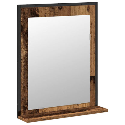 Set di mobili per il bagno 2 pcs Marrone Legno multistrato | homemem39