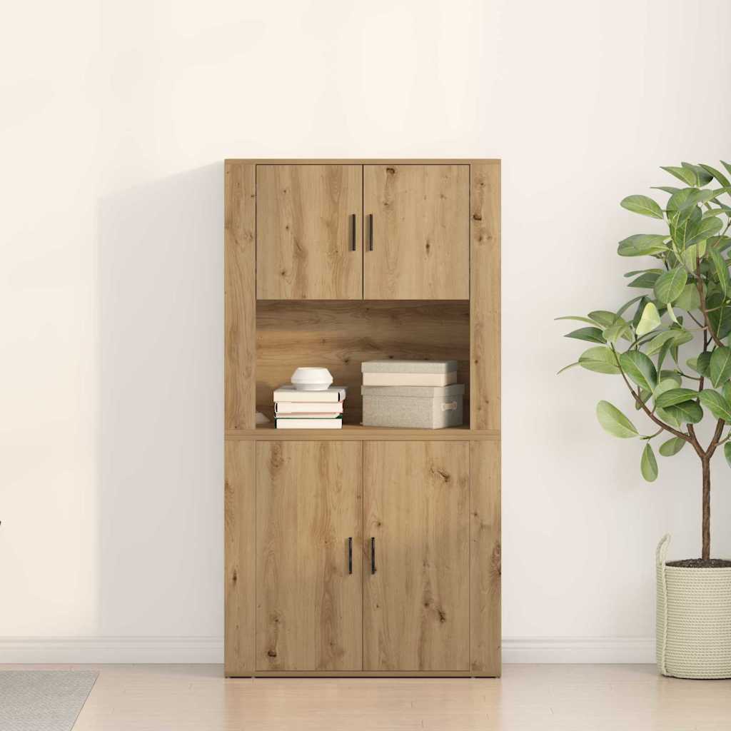 Credenza Rovere artigianale 80 x 33 x 150 cm Legno multistrato | homemem39