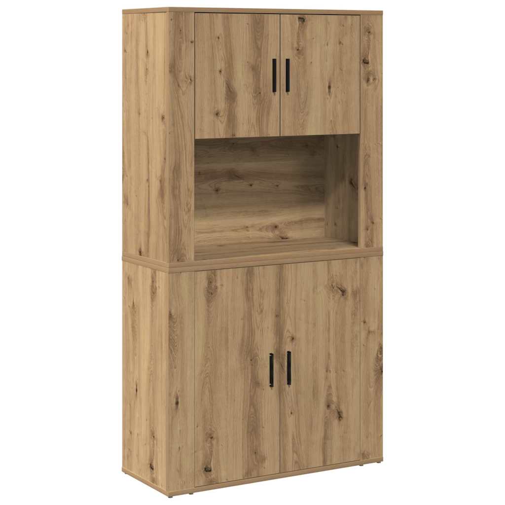 Credenza Rovere artigianale 80 x 33 x 150 cm Legno multistrato | homemem39