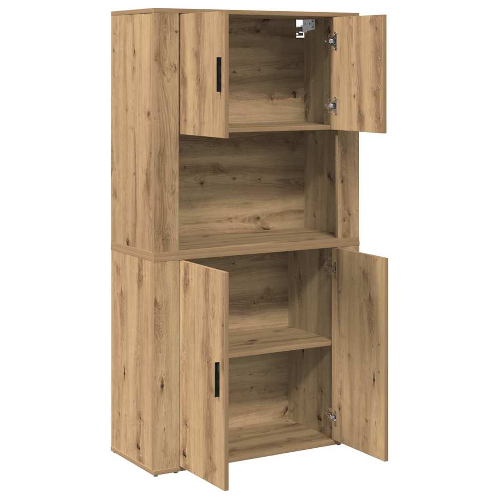 Credenza Rovere artigianale 80 x 33 x 150 cm Legno multistrato | homemem39