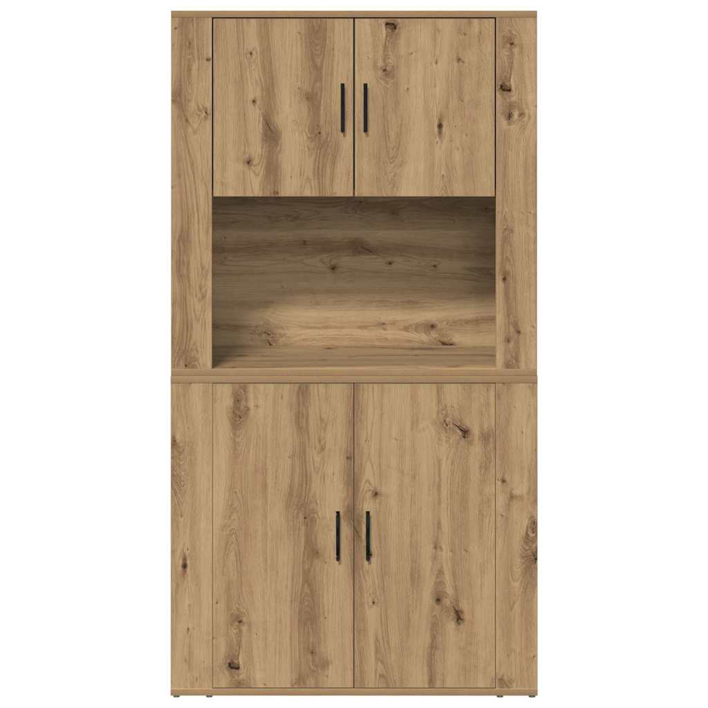 Credenza Rovere artigianale 80 x 33 x 150 cm Legno multistrato