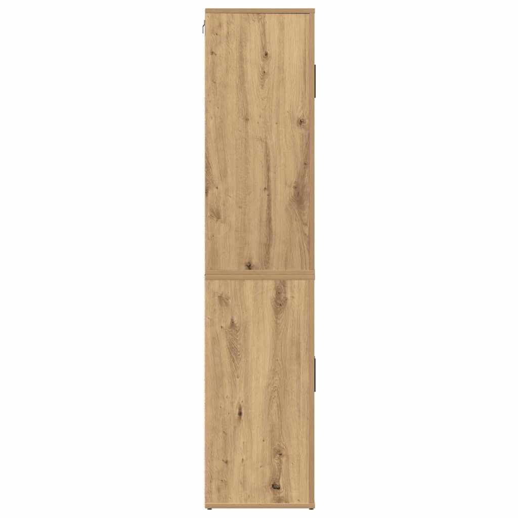 Credenza Rovere artigianale 80 x 33 x 150 cm Legno multistrato