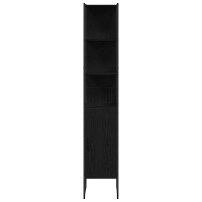 Set di mobili per il bagno 3 pcs Rovere Nero Legno multistrato | homemem39