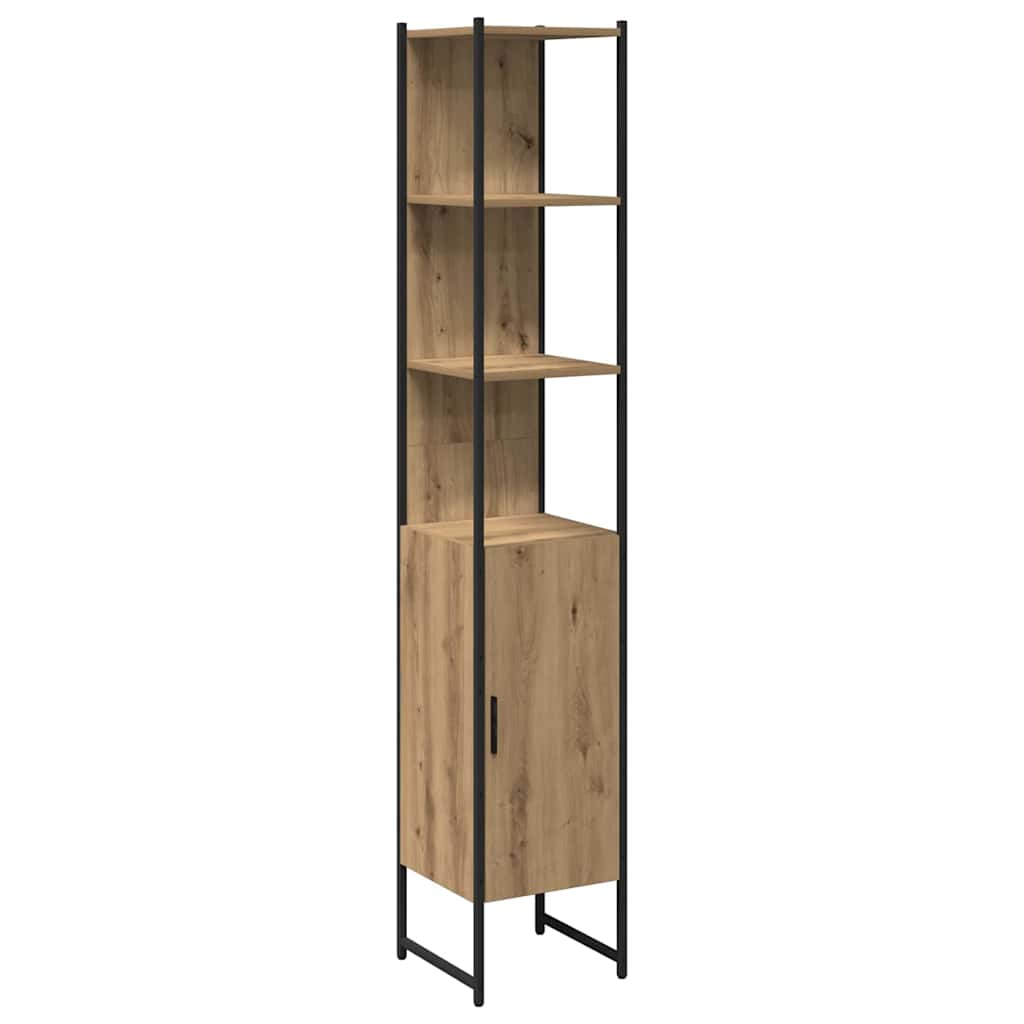 Unità da Bagno con lo scaffale 3 pcs Marrone Legno multistrato | homemem39