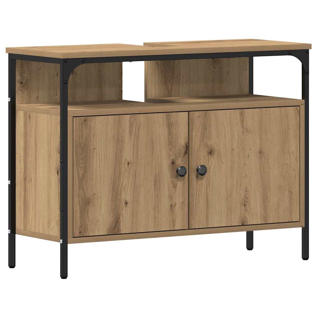 Unità da Bagno con lo scaffale 3 pcs Marrone Legno multistrato | homemem39