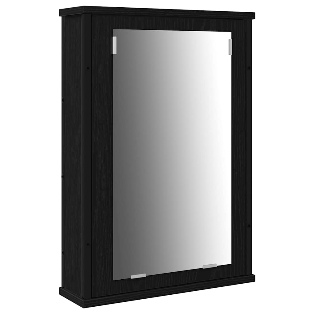 Unità da Bagno con lo scaffale 3 pcs Nero Legno multistrato | homemem39