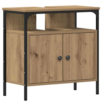 Unità da Bagno con lo scaffale 3 pcs Marrone Legno multistrato