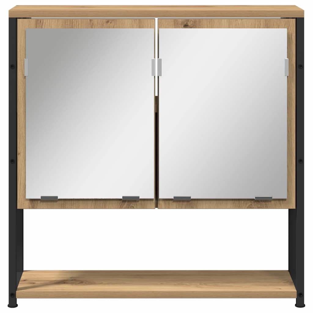 Set di mobili per il bagno 4 pz Rovere artigianale | homemem39
