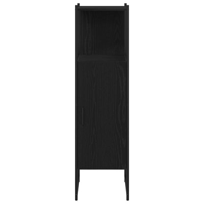 Set di mobili per il bagno 4 pcs Nero Legno multistrato | homemem39