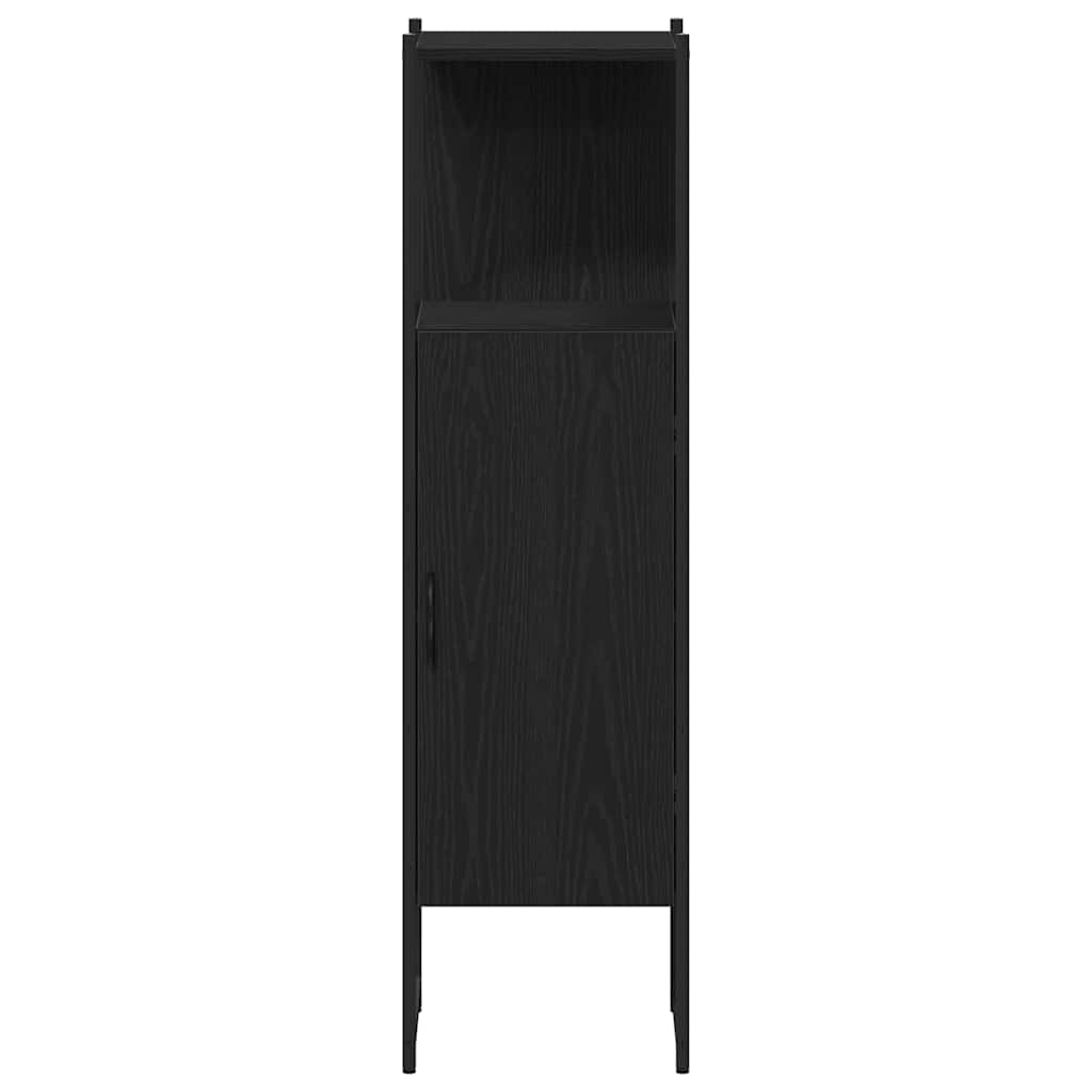 Set di mobili per il bagno 4 pcs Rovere nero Legno multistrato | homemem39