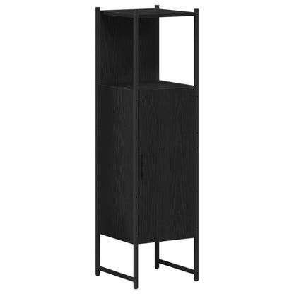Set di mobili per il bagno 4 pcs Nero Legno multistrato | homemem39
