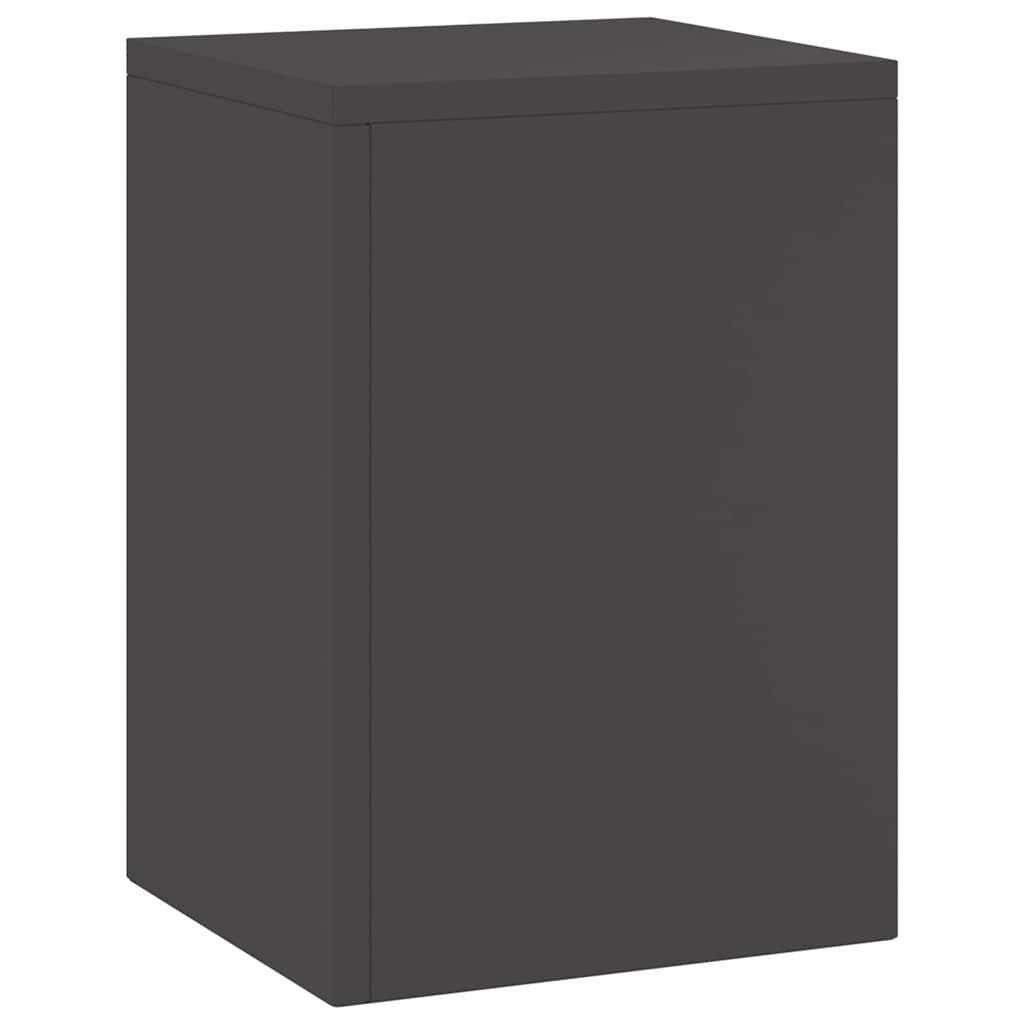 Supporto per piante 2 pcs Nero 24 x 24 x 35 cm Acciaio