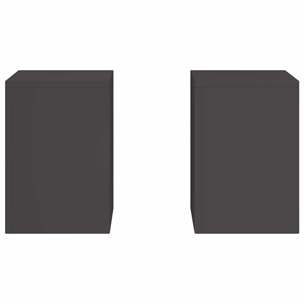 Supporto per piante 2 pcs Nero 24 x 24 x 35 cm Acciaio